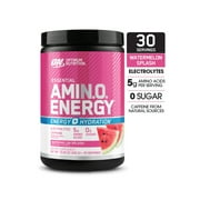 Optimum Nutrition Essential Amino Energy Powder Plus Hydration, Watermelon Splash, 30 Servings