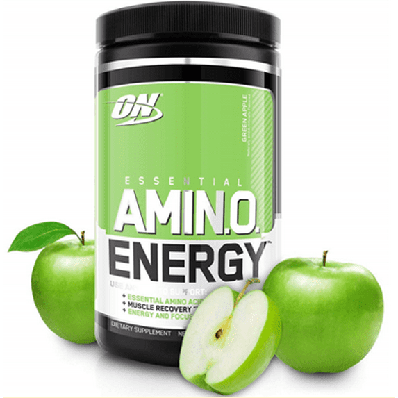 Optimum Nutrition Amino Energy Pre Workout Powder, Green Apple, 30 Servings