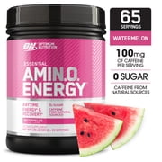 Optimum Nutrition Amino Energy Pre Workout + Essential Amino Acids Powder, Watermelon, 65 Servings