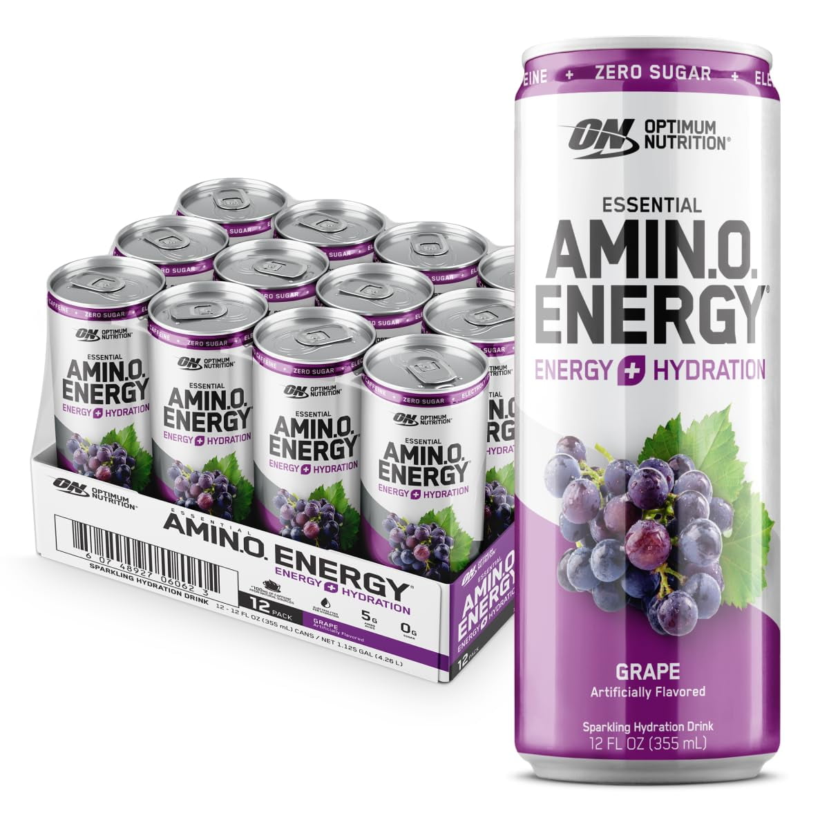 Optimum Nutrition Amino Energy Sparkling Hydration Drink, Electrolytes ...