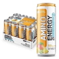thumbnail image 1 of Optimum Nutrition Amino Energy Sparkling Hydration Drink, Electrolytes, Caffeine, Amino Acids, BCAAs, Sugar Free, Mango Pineapple Limeade, 12 Fl Oz, 12 Pack (Packaging May Vary), 1 of 3