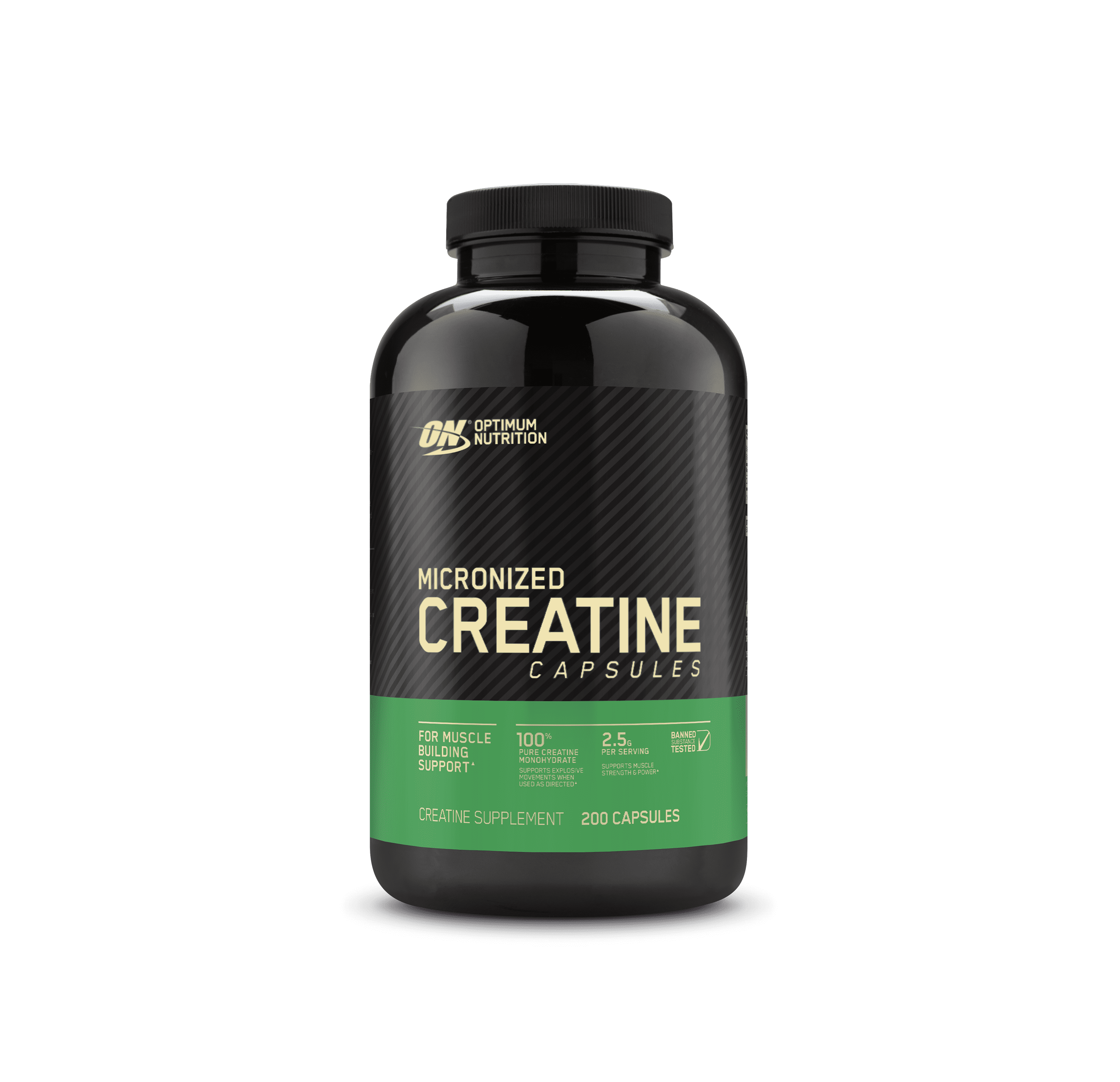 Optimum Nutrition Micronized Creatine Monohydrate Capsules, 200 Capsules
