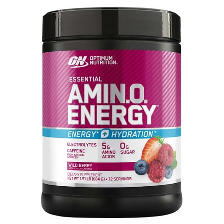 Optimum Nutrition Amin.o. Energy + Hydration Wild Berry 72 servings