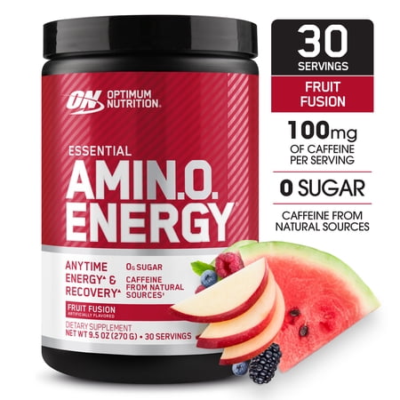 Optimum Nutrition, Essential Amino Energy, Powder, Fruit Fusion, 9.5 Oz, 30 Servings