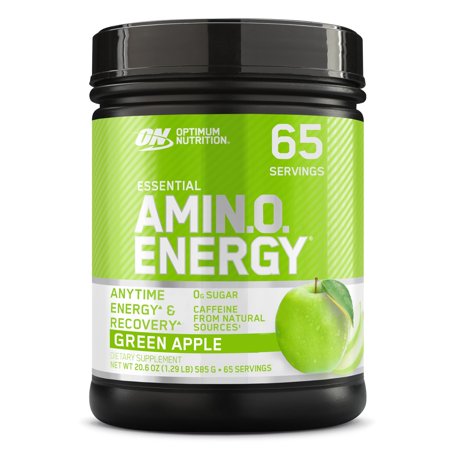 Optimum Nutrition, Essential Amino Energy Powder, Green Apple, 1.29 lb, 65 Servings