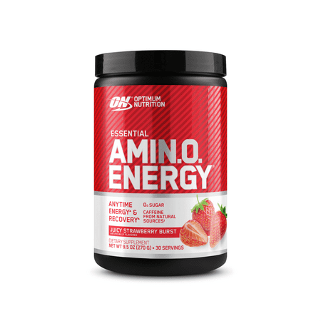 ESSENTIAL AMIN.O. ENERGY, Juicy Strawberry Burst, 9.5 oz (270 g), Optimum Nutrition