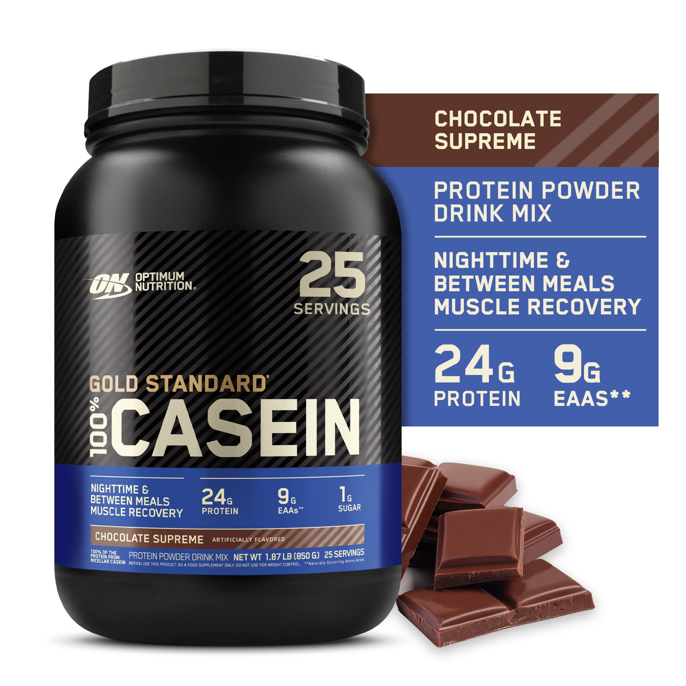 Optimum Nutrition, Gold Standard 100% Micellar Casein, Protein Powder, Chocolate Supreme, 2lb