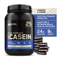 thumbnail image 1 of Optimum Nutrition Gold Standard 100% Casein Protein Powder, Cookies & Cream, 24g Protein, 2 Lb, 1 of 10