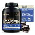 thumbnail image 1 of Optimum Nutrition Gold Standard 100% Casein Protein Powder, Cookies & Cream, 24g Protein, 4 Lb, 1 of 10