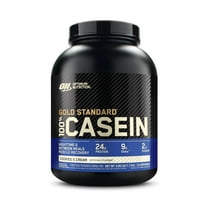 Optimum Nutrition Gold Standard 100% Casein Protein Powder, Cookies & Cream, 24g Protein, 4 Lb