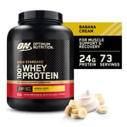 Optimum Nutrition, Gold Standard 100% Whey Protein Powder, Banana Cream, 5 lb, 73 Servings