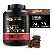 Optimum Nutrition Gold Standard 100% Whey Protein Powder, Chocolate Malt, 24g Protein, 5 LB