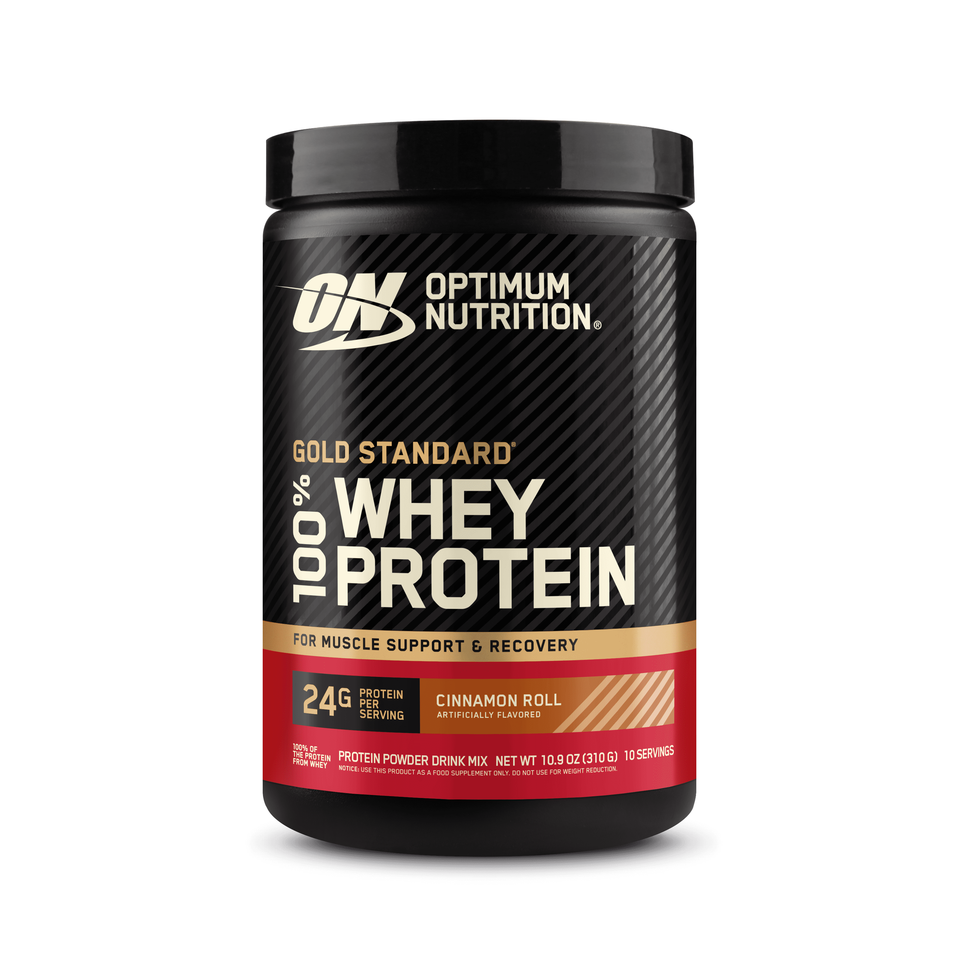 Optimum Nutrition, Gold Standard 100% Whey Protein Powder, Cinnamon Roll, 10.9 oz, 10 Servings