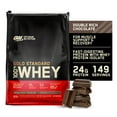 thumbnail image 1 of Optimum Nutrition, Gold Standard 100% Whey Protein Powder, Double Rich Chocolate, 10 lb, 149 Servings, 1 of 10