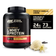 Optimum Nutrition, Gold Standard 100% Whey Protein Powder, French Vanilla Creme, 5 lb, 73 Servings