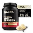 thumbnail image 1 of Optimum Nutrition Gold Standard 100% Whey Protein Powder, Vanilla Ice Cream, 24g Protein, 2 Lb, 1 of 12