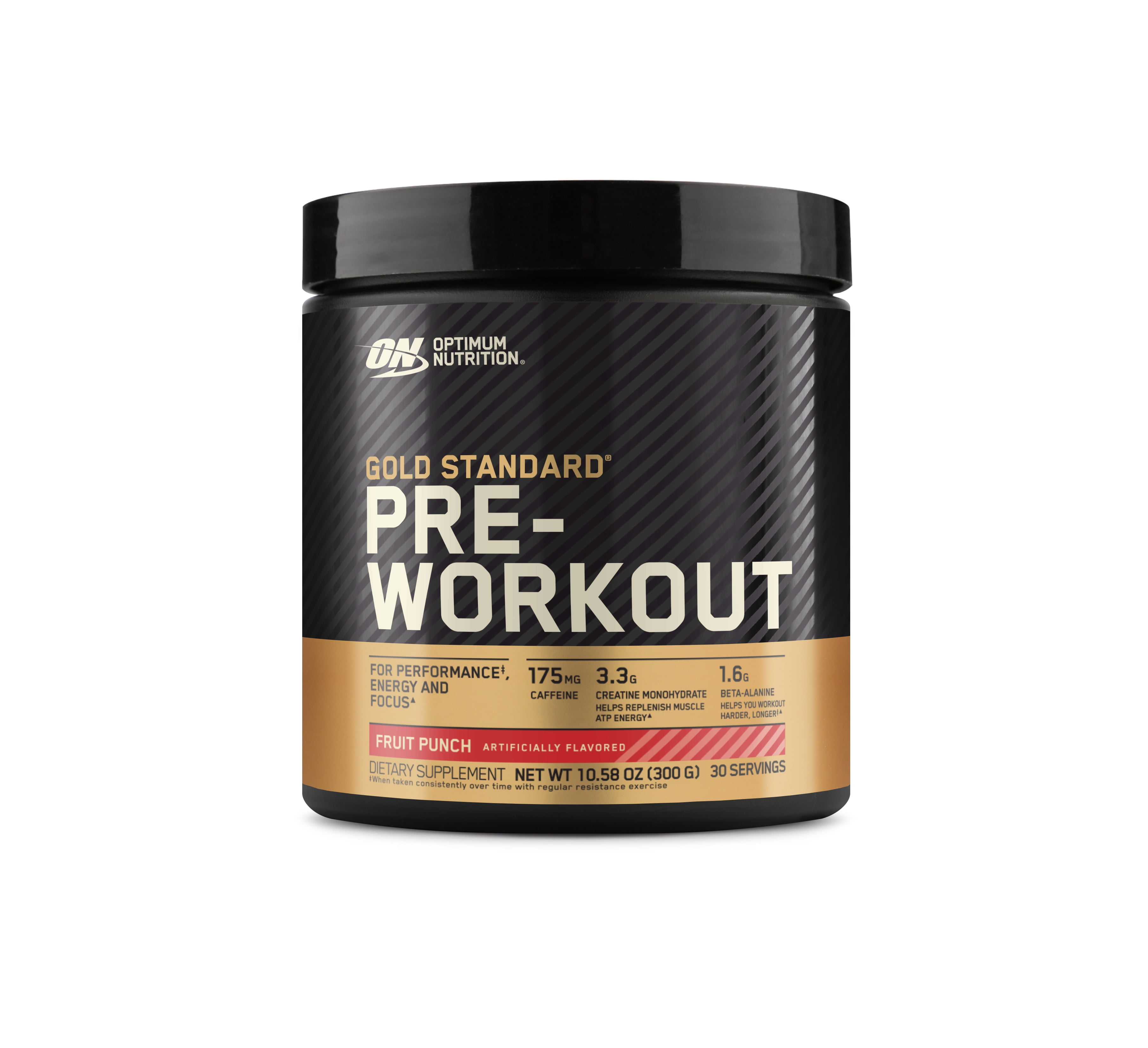 Optimum Nutrition Gold Standard Pre-Workout Powder, Fruit Punch, 300 g