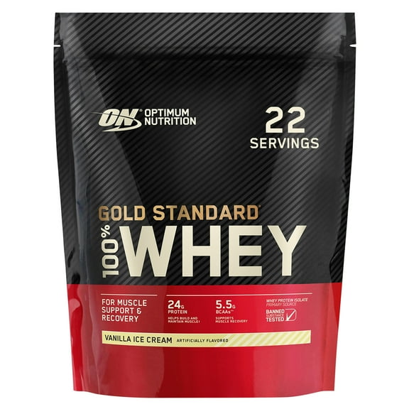 Optimum Nutrition Gold Standard Whey Vanilla Ice Cream Protein Powder