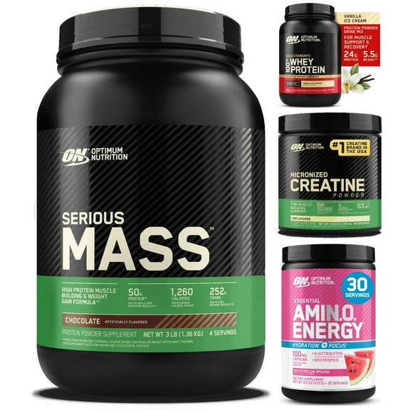 Optimum Nutrition Mass Gain Bundle