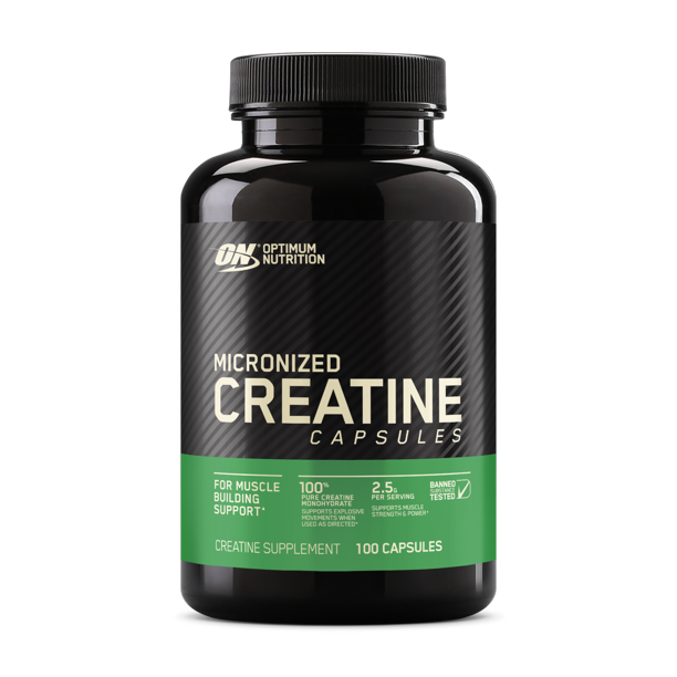 Optimum Nutrition, Micronized Creatine Monohydrate Capsules, 2.5 g, 100 Capsules - Walmart.com