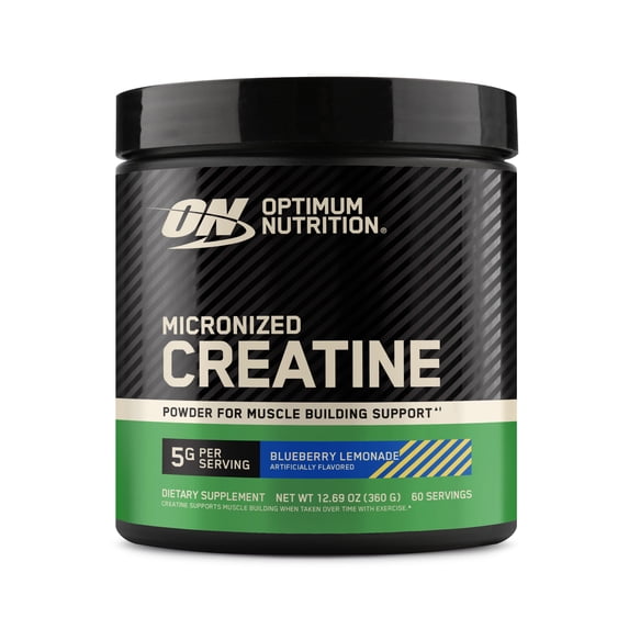 Optimum Nutrition Blueberry Lemonade Micronized Creatine Powder, 60 Servings