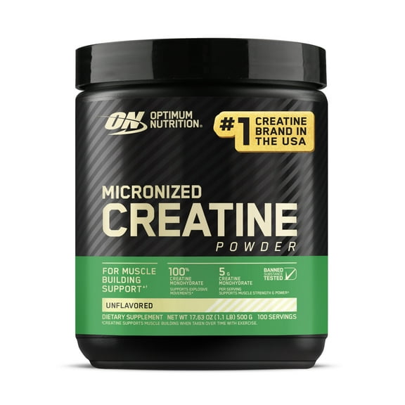 Optimum Nutrition Micronized Creatine Powder, Unflavored, 100 servings