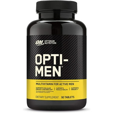 Optimum Nutrition Opti-Men Daily Multivitamin for Men, Immune Support Supplement With Amino Acids, 30 Day Supply, 90 Count, (Packaging May Vary)