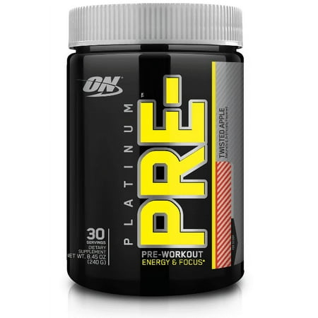 Optimum Nutrition Platinum Pre Workout Powder, Twisted Apple, 30 Servings