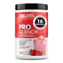 Optimum Nutrition ProQuench Clear Protein Powder, Strawberry Splash, 16 Servings