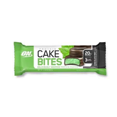 Optimum Nutrition Protein Cake Bites, Chocolate Mint, 20g Protein, 12 Count