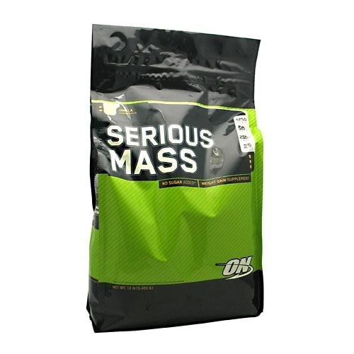 Optimum Nutrition Serious Mass Vanilla Weight Gain Protein Powder | 12 lbs