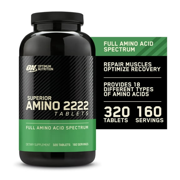 Optimum Nutrition, Superior Amino Full Amino Acid Spectrum, 320 Tablets