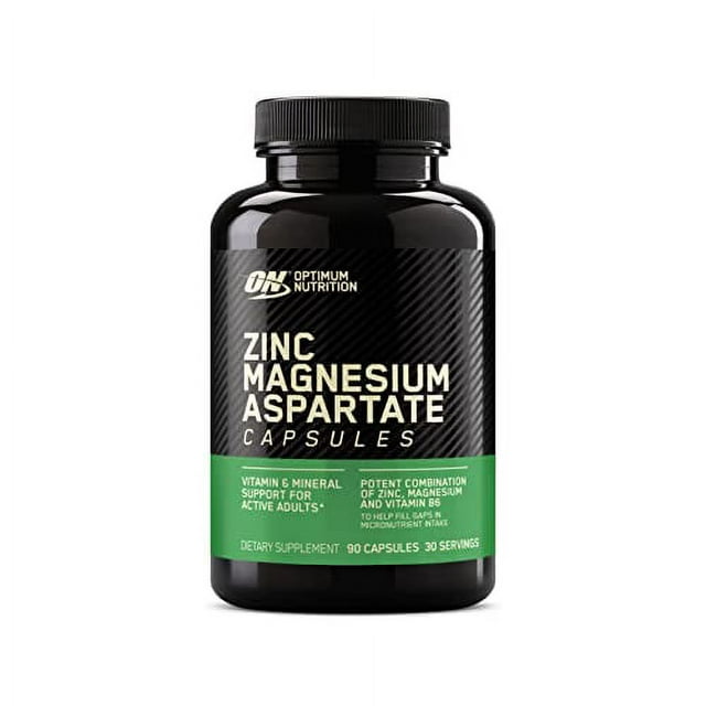 Optimum Nutrition Zinc Magnesium Aspartate, Zinc for Immune Support, Muscle Recovery and