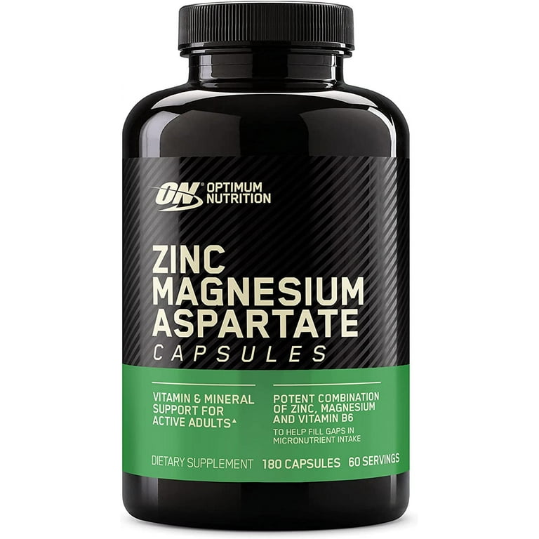Optimum Nutrition ZMA Zinc Magnesium Aspartate - 180 Cap by