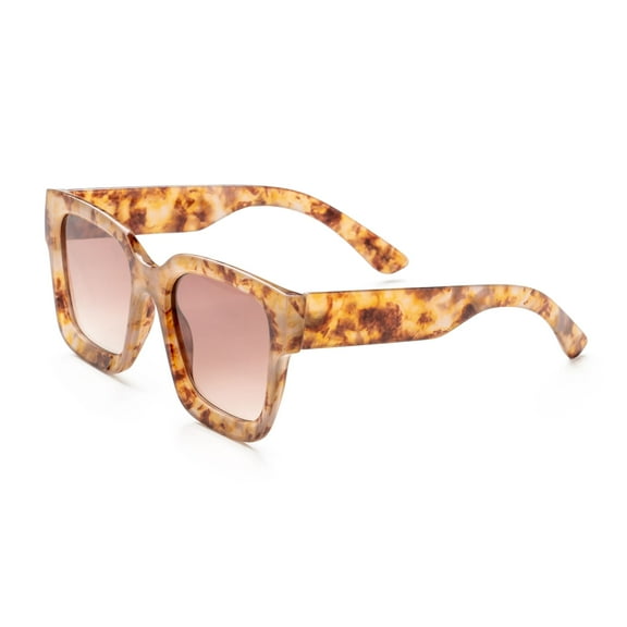 Optimum Optical Women's Oversized Square Frame Sunglasees, Tonal Lisa