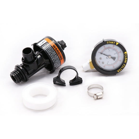Optimum Pool Technologies High Flow Manual Air Relief Valve & Gauge Kit Compatible Replacement for Pentair Filter Tanks - Compatible Replacement for Pentair 98209800