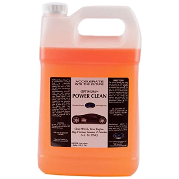 Optimum Power Clean - 1 Gallon, All Purpose Car Cleaner, Exterior and Interior Car Cleaner, Car Leather Cleaner, Vinyl Cleaner, Bug and Tar Remover, Great for Boat, Motorcycle, RV, and Car Detailing
