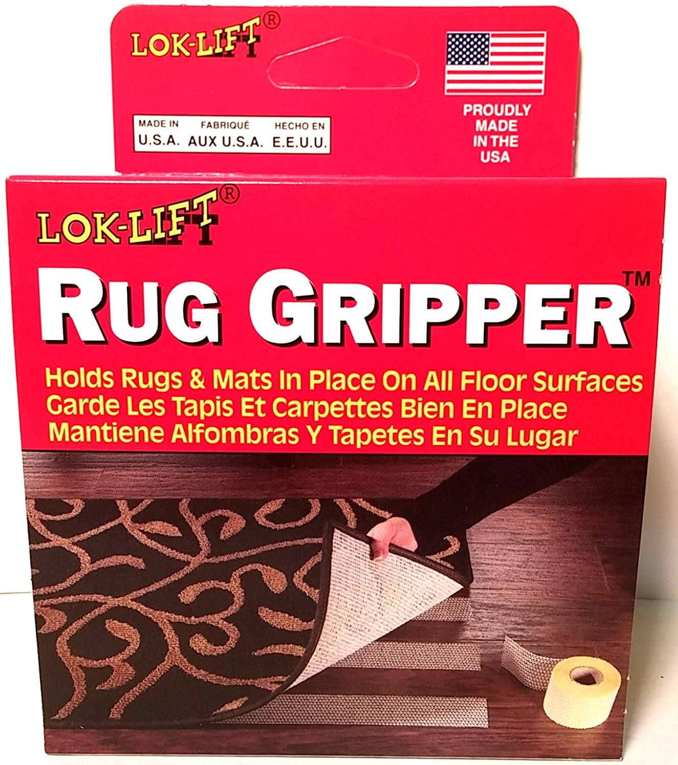 Pro Space 7 in. x 1.2 in. x 0.08 in. Rug Pads Grippers Carpet Tape Non Slip  Rug Tape for Hardwood Floors and Tiles (8-Pack) DTFHTP180W08 - The Home  Depot