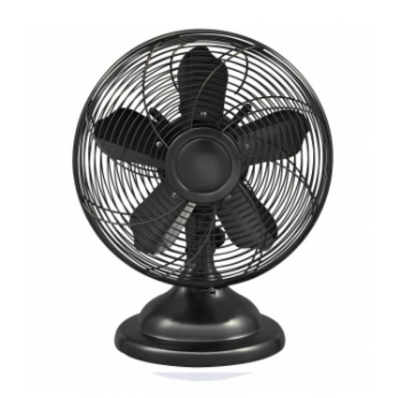 Optimus 12 Inch Retro Oscillating Table Fan with Oil Rubbed Bronze Finish