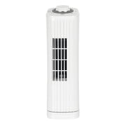 Optimus 14-In. Portable Oscillating Ultra-Slim Desktop Mini Tower Fan with 3 Speeds, 550 CFM, 70  Oscillation, 50 Watts, 72-In. Cord , White