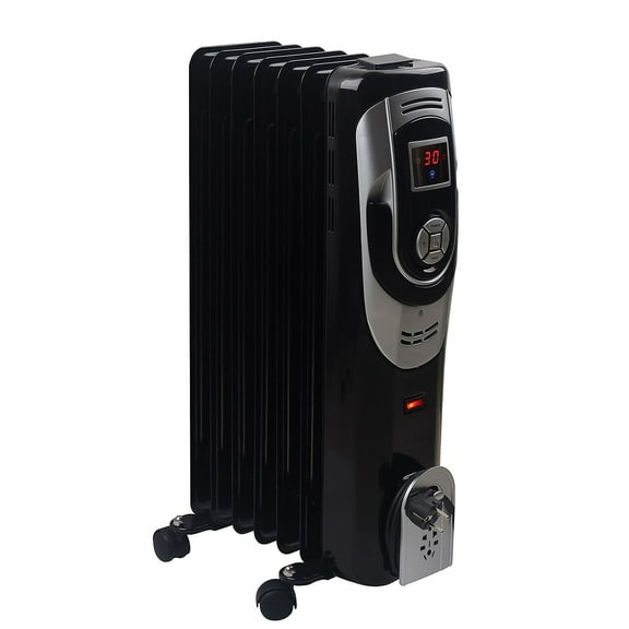 Optimus 1500 Watt 4710 BTU Portable Radiator Electric Heater Black (936109383M)