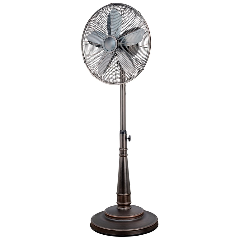 Optimus 16" Retro Oscillating Stand Fan, Bronze photo 1