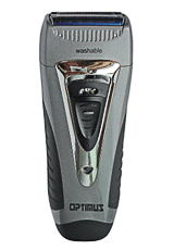 Optimus Curve Rechargeable Triple Wet/dry Men's Shaver, Black/silver
