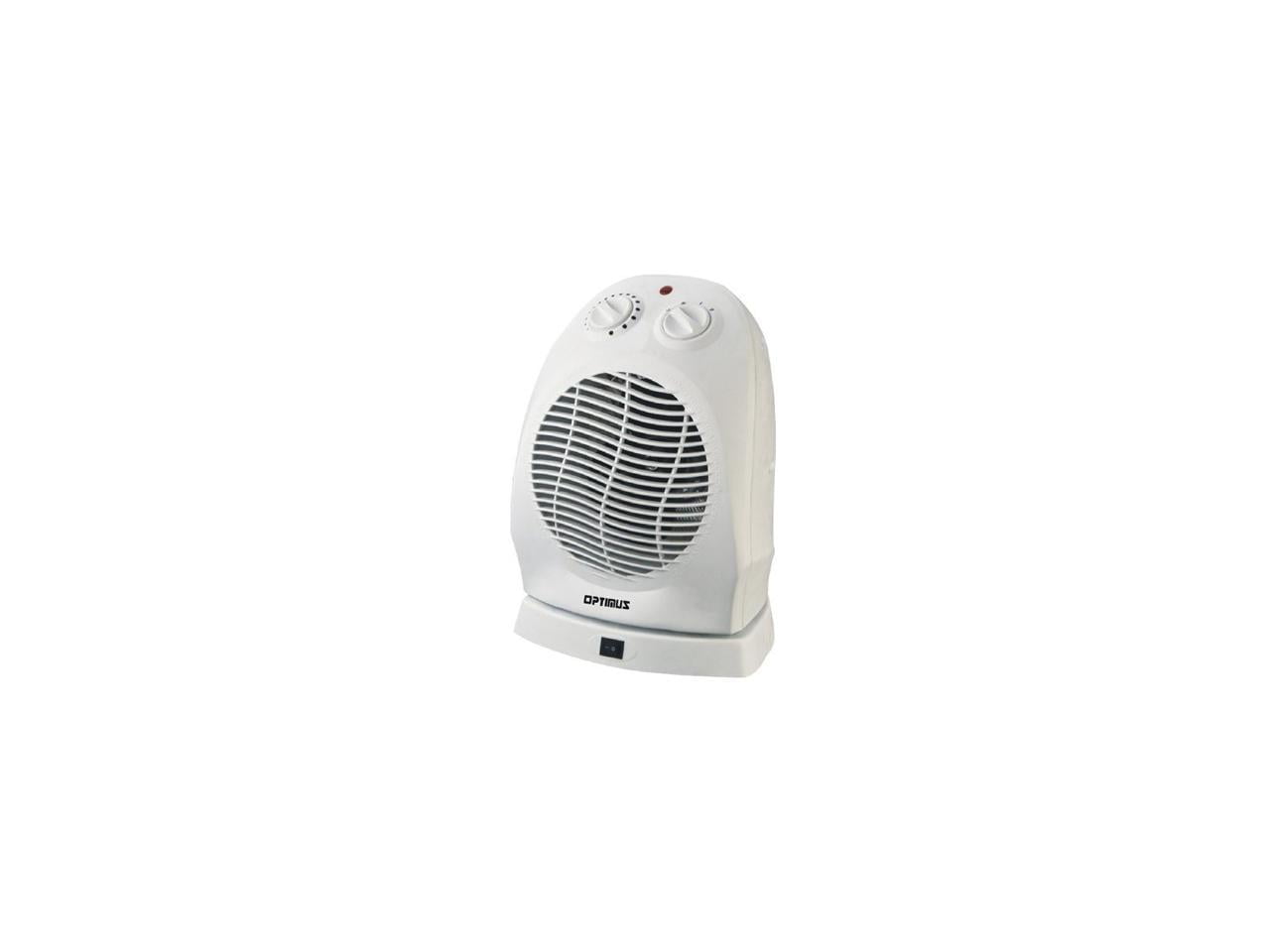 Optimus H1382 Portable oscillating indoor fan heater with Thermostat