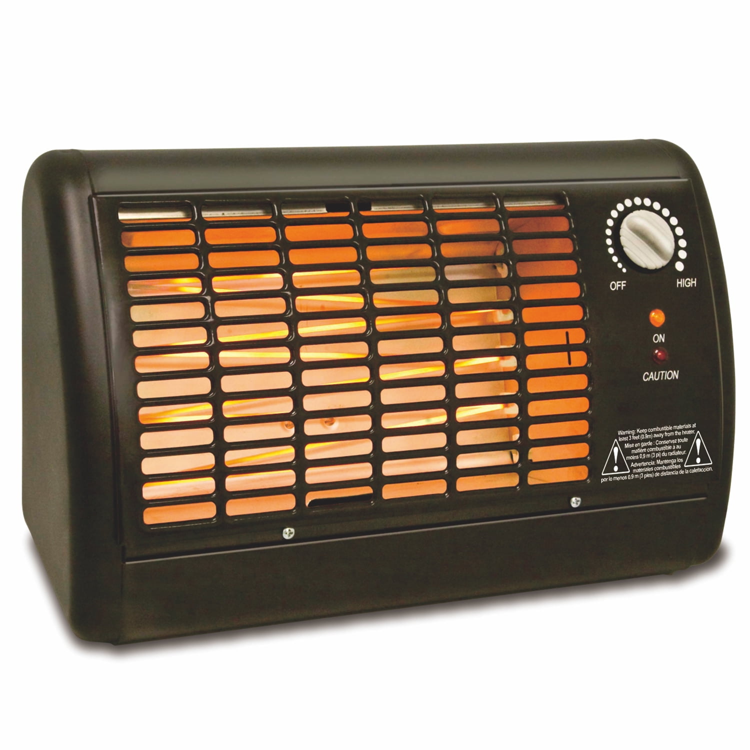 Optimus H-2210 1,320-Watt Portable Fan-Forced Radiant Heater with  Thermostat (White) - Walmart.com