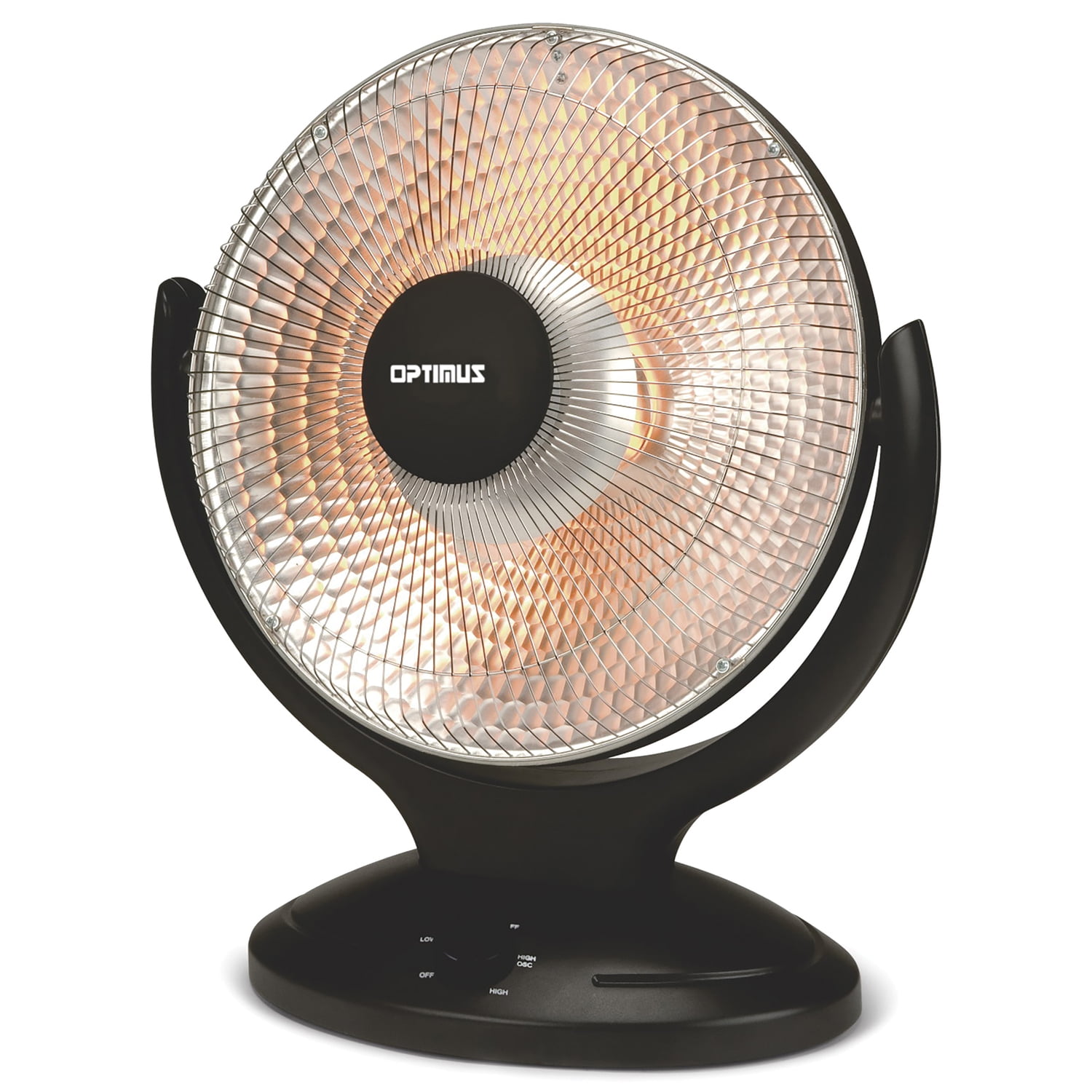 Optimus H-4430 14-inch 400-watt/900-watt Oscillating Parabolic Radiant  Heater With Timer - Walmart.com