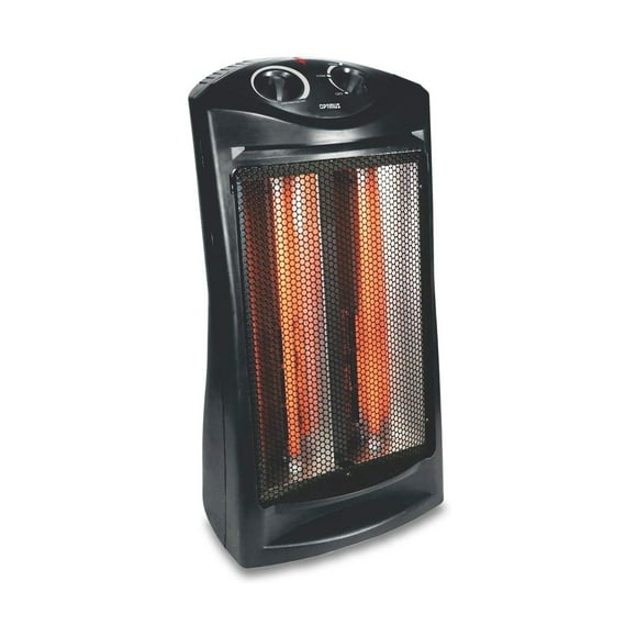 Optimus H-5235 Portable Ultra Quiet Fan Forced Tower Quartz Heater w/ Thermostat