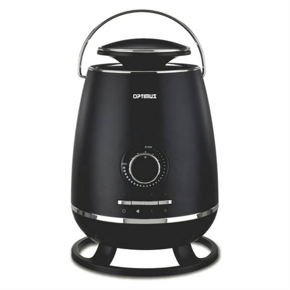Optimus H-7231BK H-7231BK 2-Setting 1,500-Watt-Max Portable 360deg Fan-Forced Ceramic Heater with Thermostat
