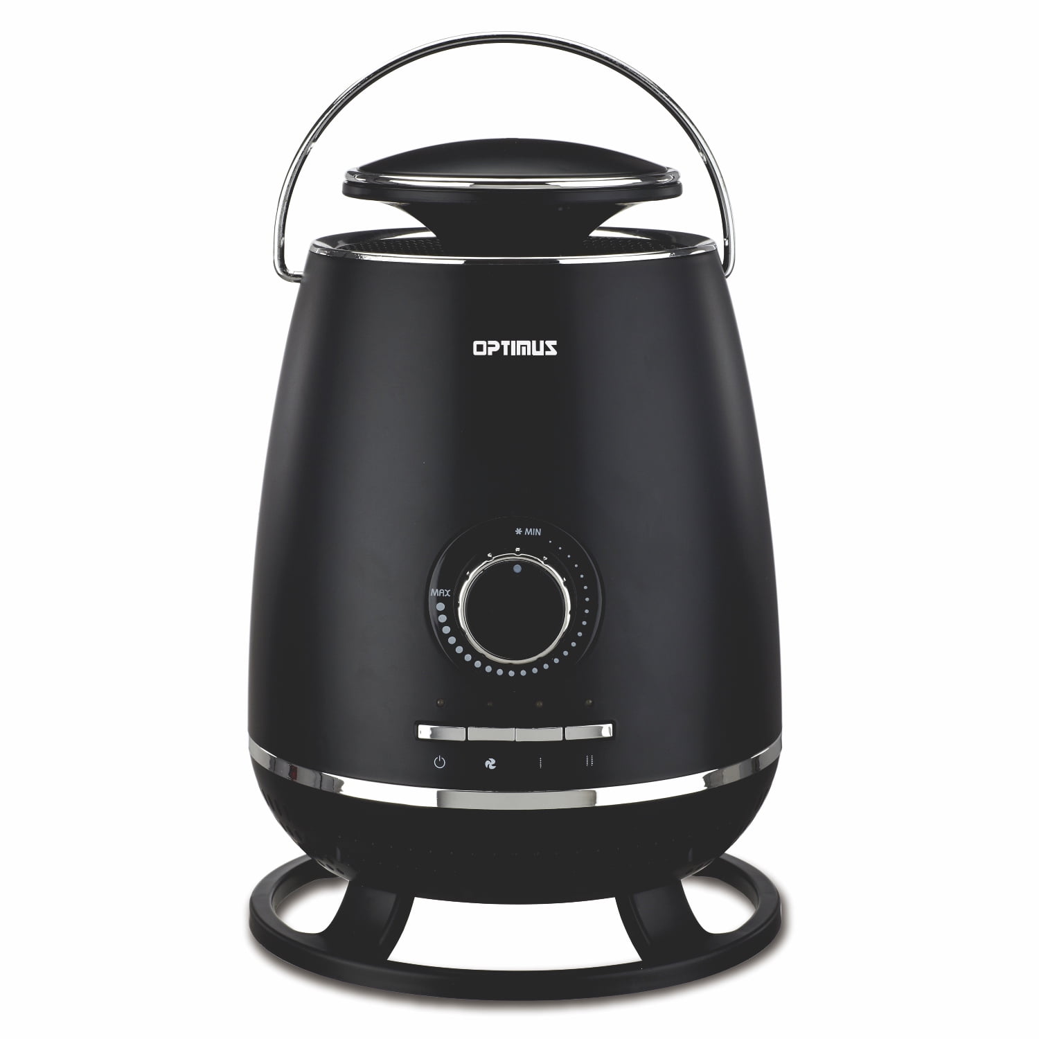 Portable Black Ceramic Electric Heater with Thermostat Control