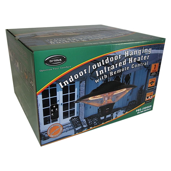 Optimus PHE-1500BR Portable Garage Shop Infrared Quartz Ceiling Mounting Heater